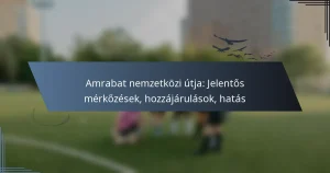 Amrabat nemzetközi útja: Jelentős mérkőzések, hozzájárulások, hatás