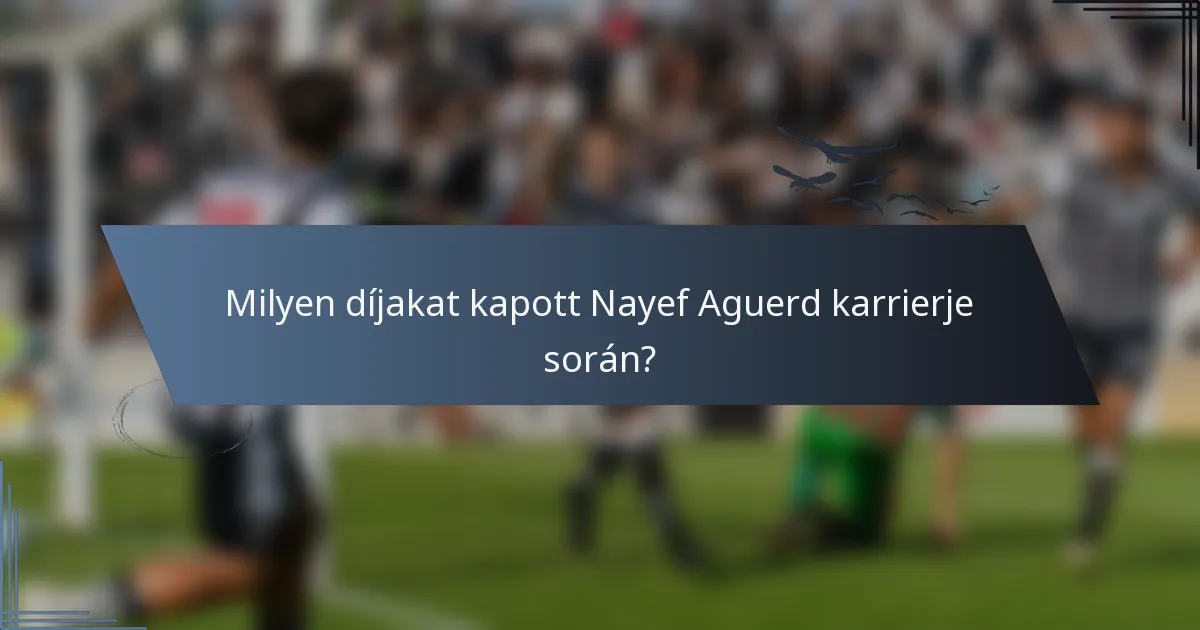 Milyen díjakat kapott Nayef Aguerd karrierje során?